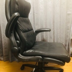 《お受け渡し者様決定済み》【0円】ゆったりレザーチェア（デスクチェア・ワークチェア）の画像