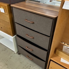 ロ2502-758 4段チェスト 天板木製 中古