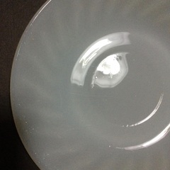 FIRE KING ファイヤーキング　ホワイトスワール　小皿の画像