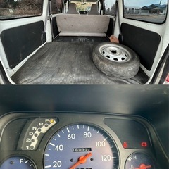 コミコミ！車検丸2年付！サンバーバン！軽運送や作業車等！フルフラット！箱バン！乗って帰れます！の画像