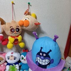 本日受け渡し決定！　アンパンマンぬいぐるみ13個＆ビニールフィギュア3個セットの画像