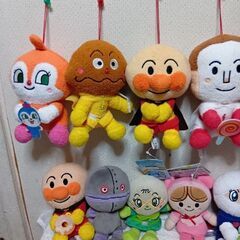 本日受け渡し決定！　アンパンマンぬいぐるみ13個＆ビニールフィギュア3個セットの画像