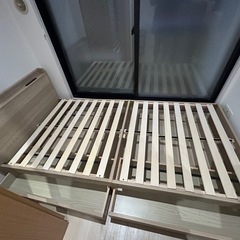 シングルベッドセット(フレーム+マットレス)