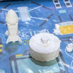 ３Dプリンター PLAテストプリント品　ミニチュアフィキア　ジオラマ（ゼルダの伝説　ガーディアン、ハイラル城）の画像