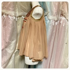 ꒰未使用꒱AnRY anrii アジアンシースルー エスニック トップス肌色系の画像