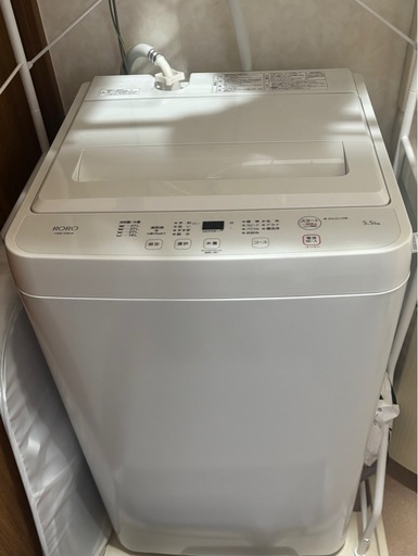 RORO　YWMT55LW　全自動縦型洗濯機　容量　5.5kg