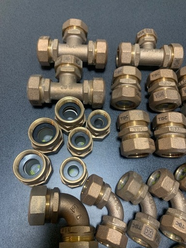 スクラップ　水道配管継手　砲金