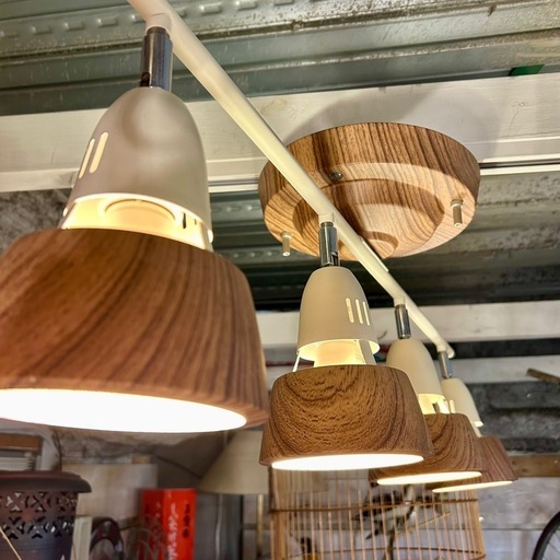 《売約済》【武蔵小山店】アートワークスタジオ 4灯 シーリングライト リモコン付き ART WORK STUDIO Harmony-remote ceiling lamp AW-0321 木製 照明 ライト ランプ
