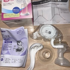 哺乳瓶4本&レンジスチーム&手動搾乳器2個の画像