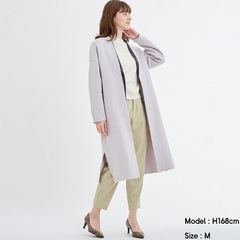 【新品未使用タグ付】GU ニットロングガウン(長袖) Mサイズ