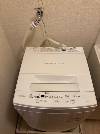 東芝 AW-45M7 2019年製 美品 4.5kg 洗濯