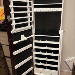 スタンドミラー　ジュエリーボックス