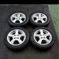 （特化値下中）アルミホイールスタッドレス155/65R14ブリヂ...