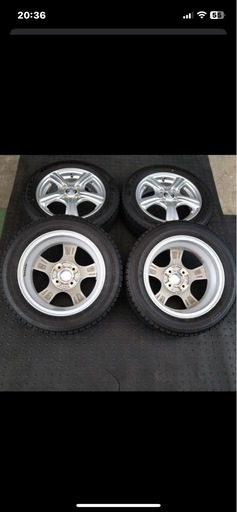 （特化値下中）アルミホイールスタッドレス155/65R14ブリヂストン4本VRX2