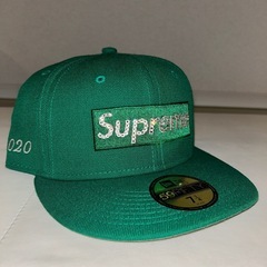 中古美品　supreme box logo スワロカスタム　キャップ　
