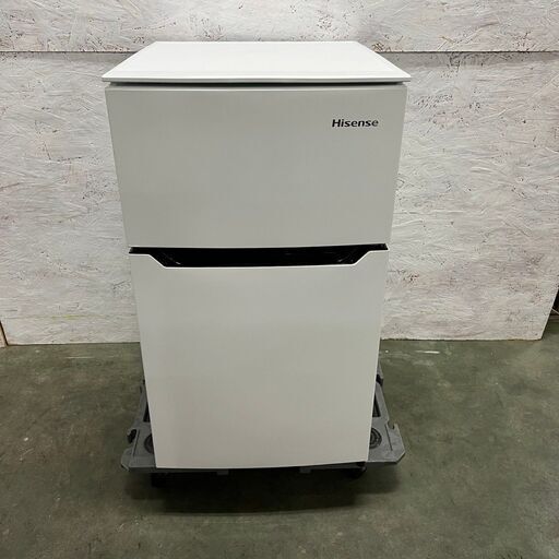 【Hisense】ハイセンス 2ドア 冷凍冷蔵庫 HR-B95A 2018年製 93L 冷凍26L. 冷蔵67L ホワイト キッチン家電 一人暮らし 動作確認済 Y0995