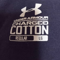 UNDER ARMOUR　アンダーアーマー　Tシャツ　ネイビー　LGの画像