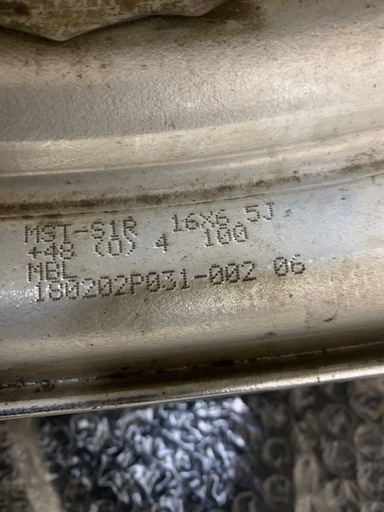 タイヤバリ山24年製付き【希少！】WORK マイスター S1R ホイール　 16インチ 6.5j＋48 PCD100 165/45r16 　軽自動車 　　