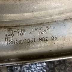 タイヤバリ山24年製付き【希少！】WORK マイスター S1R ホイール　 16インチ 6.5j＋48 PCD100 165/45r16 　軽自動車 　　の画像