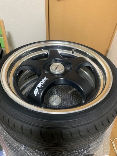 タイヤバリ山24年製付き【希少！】WORK マイスター S1R ホイール　 16インチ 6.5j＋48 PCD100 165/45r16 　軽自動車
