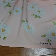◆【中古】　《 ＬＡＮＶＩＮ・エプロン 》  ●ピンク系/エーデルワイス柄。　の画像