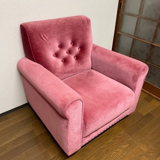 B‐COMPANY（ビーカンパニー）1人掛けソファ ベルサイユピンク 無印良品