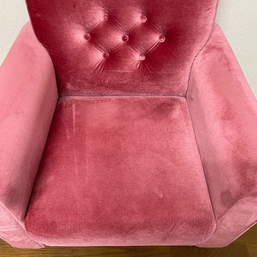 B‐COMPANY（ビーカンパニー）1人掛けソファ ベルサイユピンク