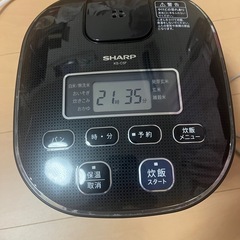 SHARP 炊飯器 2012年製 動作問題無し