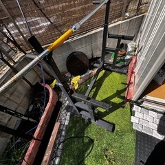 ベンチプレスラック　シャフト　おもり　(おまけ)ベンチ台