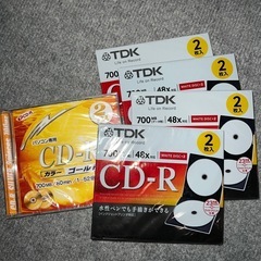 CD-R、DVD-R、収納ケースの画像
