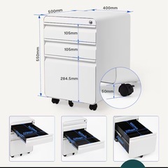 【掲載本日2/26まで】【複数個値引き相談可能‼︎】オフィスワゴン袖机flexispotの画像