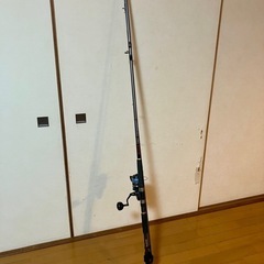 ショアジギング  ロッドとリールです。釣竿の画像