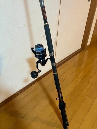 ショアジギング  ロッドとリールです。釣竿
