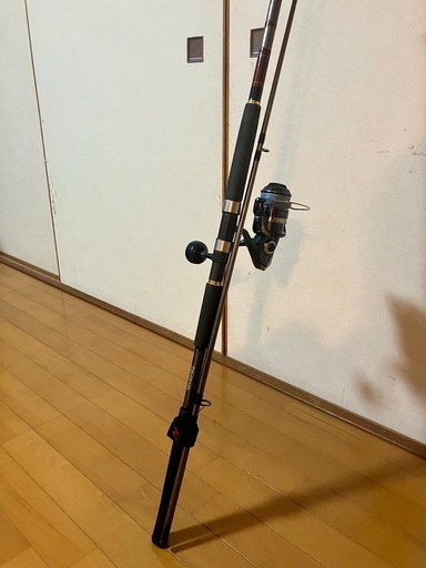 ショアジギング  ロッドとリールです。釣竿