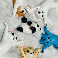 値下げしました！猫ペン置き　ガチャ　5個の画像