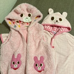 お話中】ミキハウス　ベビー　ベスト　ポンチョ