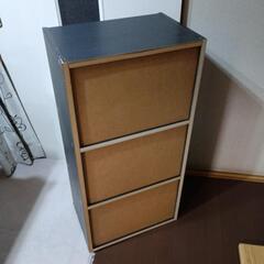 カラーボックス３段の画像