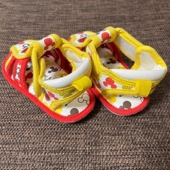 美品　ミッキー　ベビーサンダル　14cm　の画像