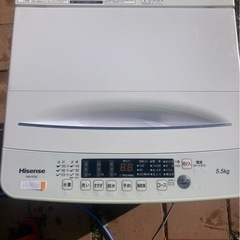 ✨クリーニング済✨ハイセンス23年5.5キロ配送込9900✨の画像