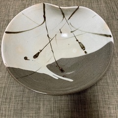 骨董品　十三代 太郎右衛門 絵唐津 皿 絵粉引蛤向付