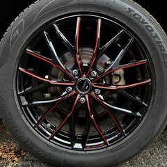 LEONIS(レオニス)MX ブラック/レッド18インチホイール