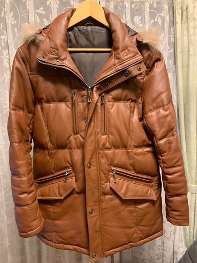 MALE＆CO.タカキューのレザーダウン ジャケットコート