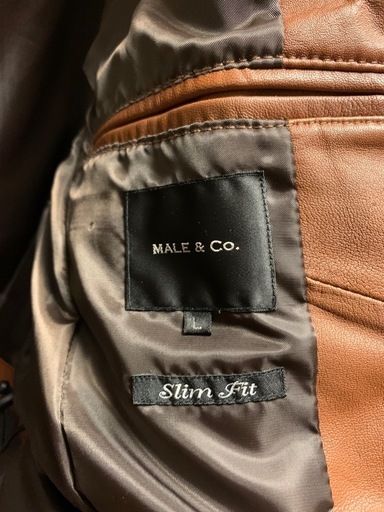 MALE＆CO.タカキューのレザーダウン ジャケットコート