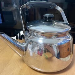 【昭和レトロ】アルミケトル　やかん　茶こし、じょうご付きの画像
