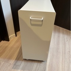 【お安くなりました】押入れ収納ワゴン（白）の画像