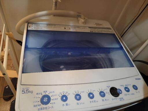 ３月８日まで5.5kg 全自動洗濯機 洗濯機台 ラック付