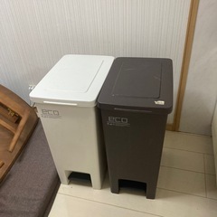 【指定ゴミ袋にピッタリ】蓋付きゴミ箱×2(サイズ大)の画像