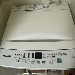 洗濯機　ハイセンスの画像