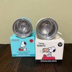 スヌーピー ステンレスマグ380ml ×2の画像