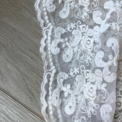 ★使用数回のみです★くすみピンクの薄いベルベットの様な上品な生地★優しいレースのチュニック★の画像